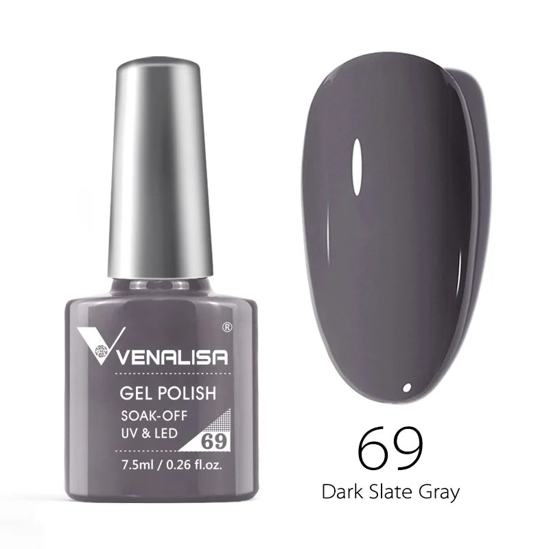 Nail Gel Polish Semi Permanent Gellack Nail Art Salon 120 Color Glitter 7.5ml
