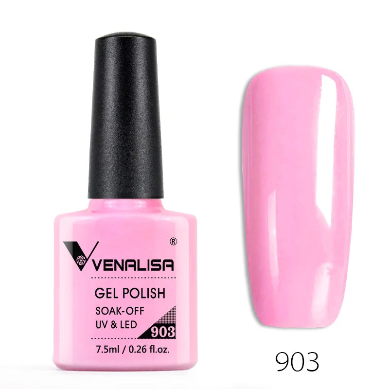 Nail Gel Polish Semi Permanent Gellack Nail Art Salon 120 Color Glitter 7.5ml