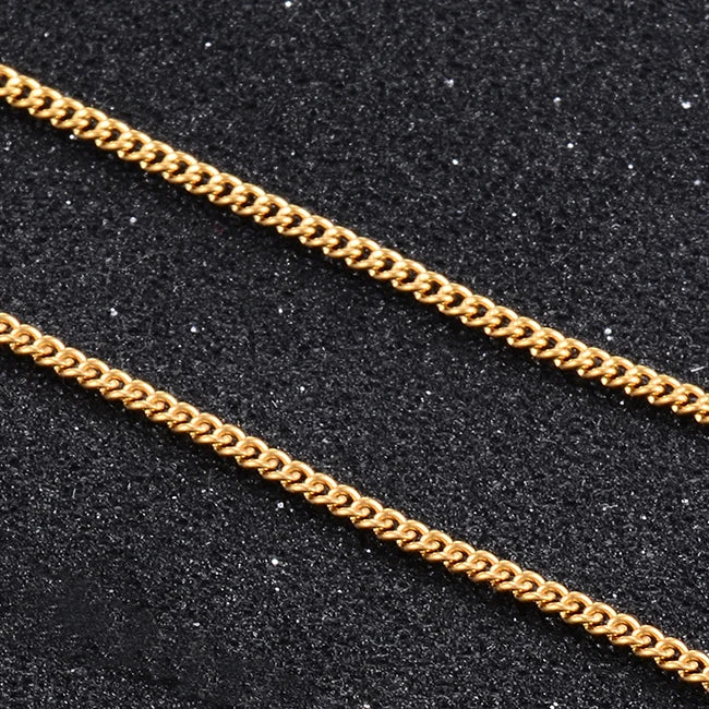 Stainless Steel Chain High Quality Gold Color Necklace