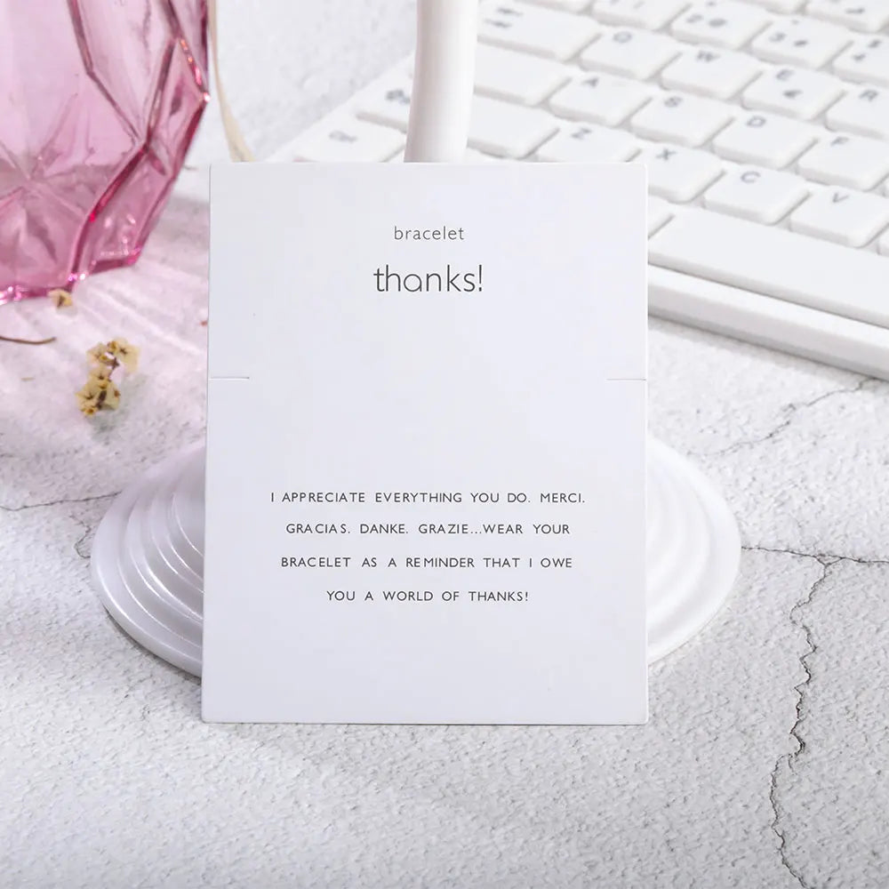 100Pcs/Lot Bracelets Necklaces Display Cards for Jewelry Boxed and Packaging Cardboard Hang Tag Card Friendship Cards 7x9cm
