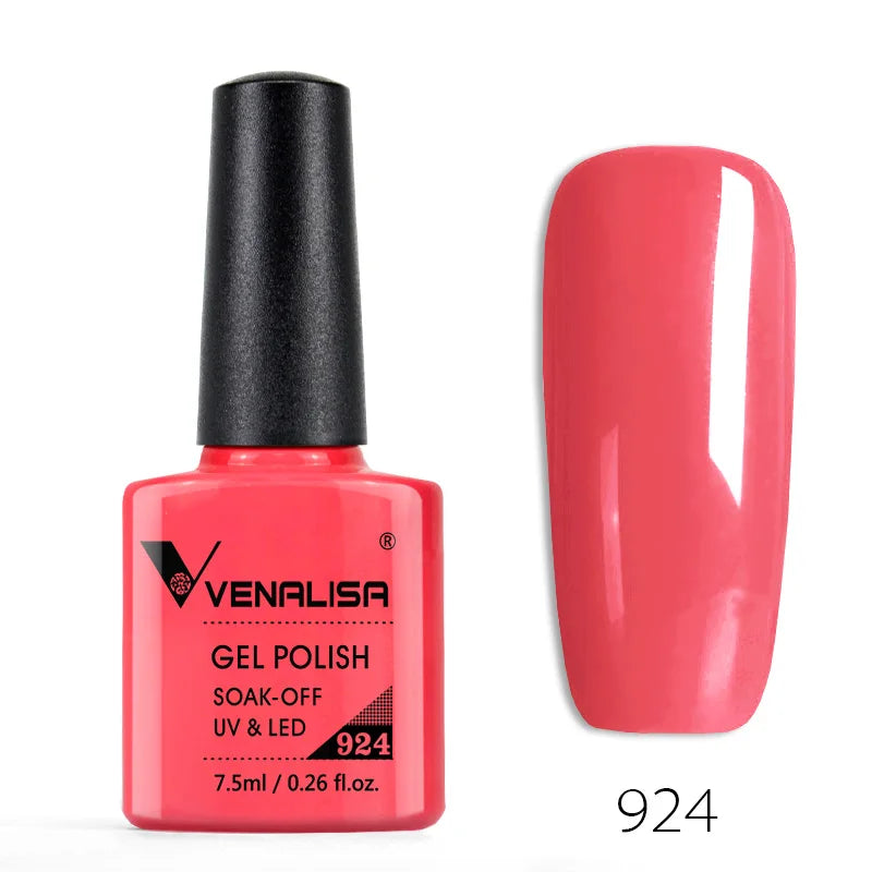 Nail Gel Polish Semi Permanent Gellack Nail Art Salon 120 Color Glitter 7.5ml