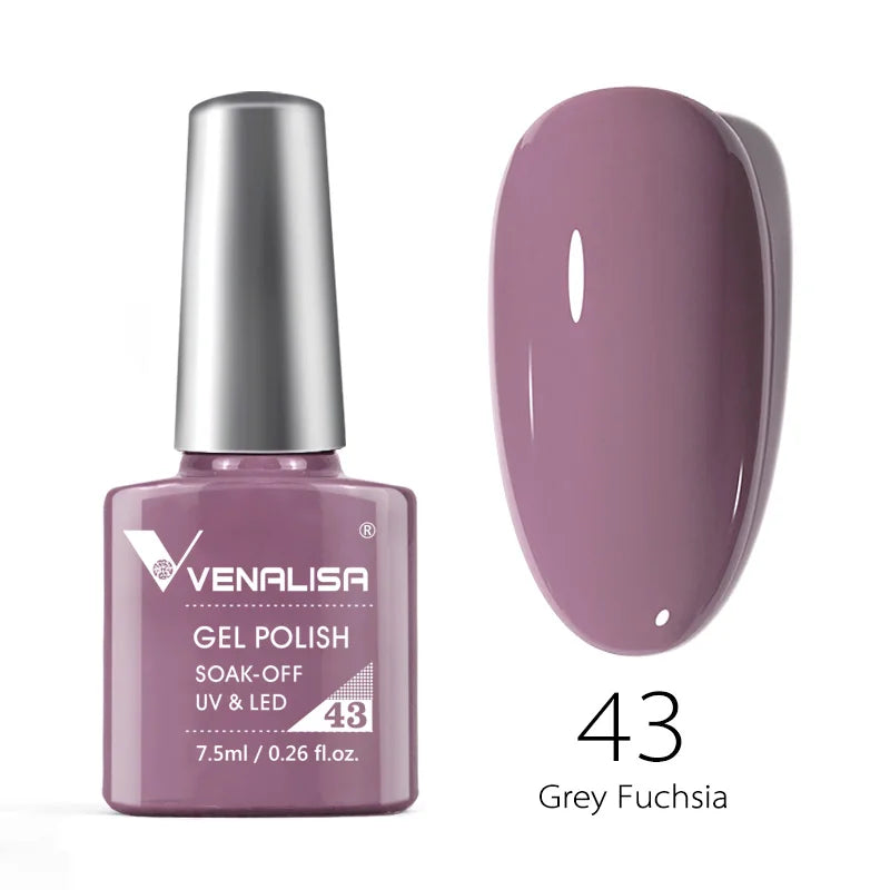 Nail Gel Polish Semi Permanent Gellack Nail Art Salon 120 Color Glitter 7.5ml