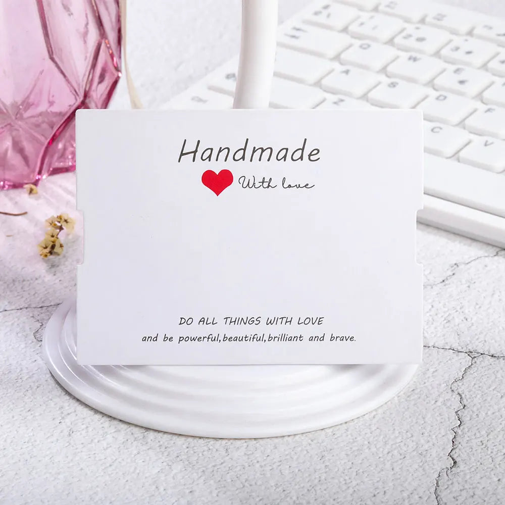 100Pcs/Lot Bracelets Necklaces Display Cards for Jewelry Boxed and Packaging Cardboard Hang Tag Card Friendship Cards 7x9cm