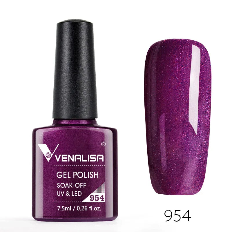 Nail Gel Polish Semi Permanent Gellack Nail Art Salon 120 Color Glitter 7.5ml