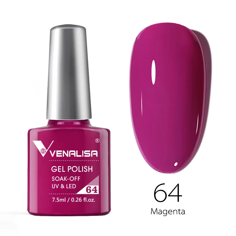 Nail Gel Polish Semi Permanent Gellack Nail Art Salon 120 Color Glitter 7.5ml