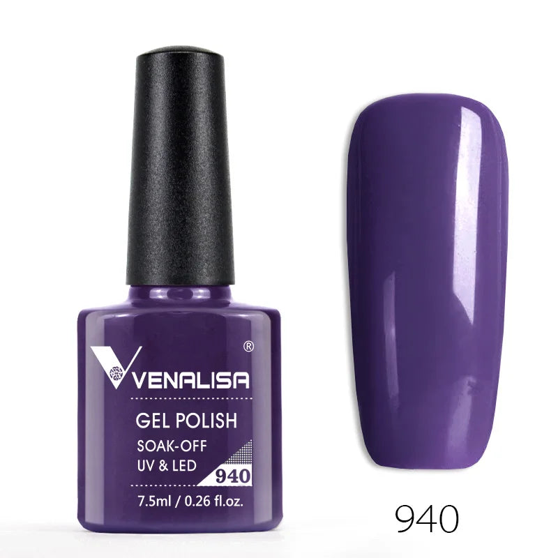 Nail Gel Polish Semi Permanent Gellack Nail Art Salon 120 Color Glitter 7.5ml