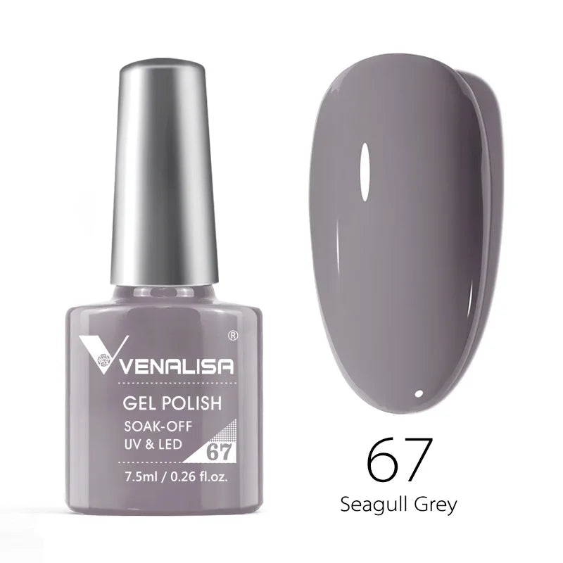 Nail Gel Polish Semi Permanent Gellack Nail Art Salon 120 Color Glitter 7.5ml