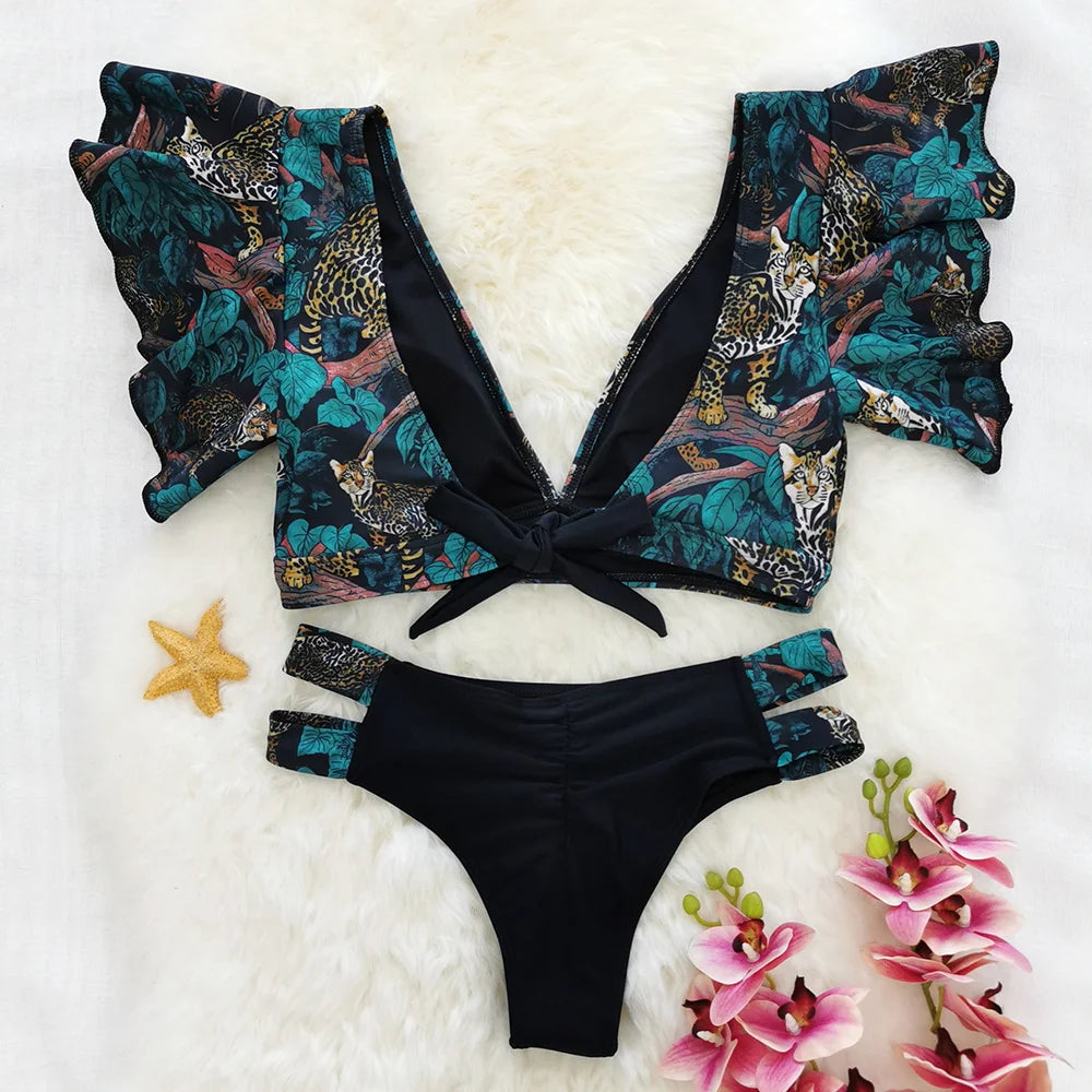 Tropical Style Bikini Set