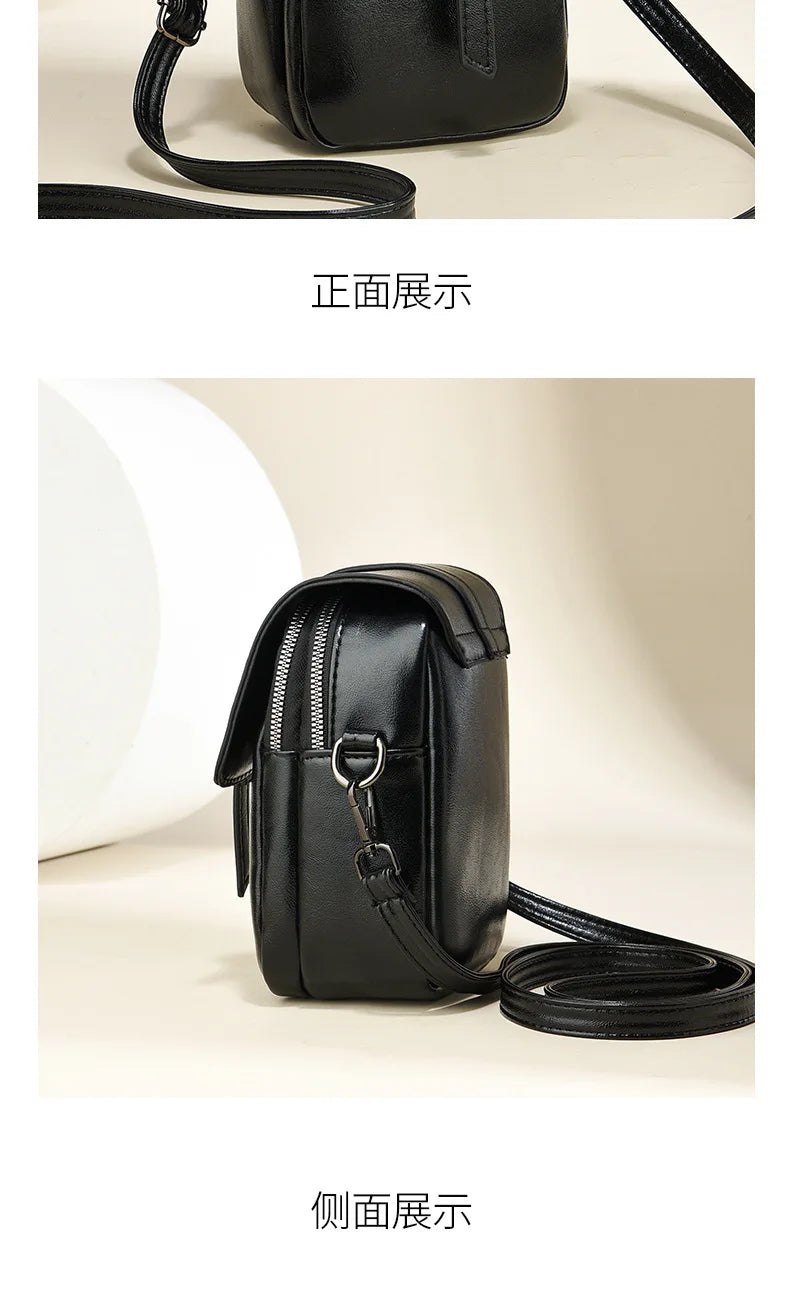 Flap Phone Bag High Quality Pu Leather Shoulder Bags for Women New Ladies  Crossbody Bag Luxury Brand Designer Handbags
