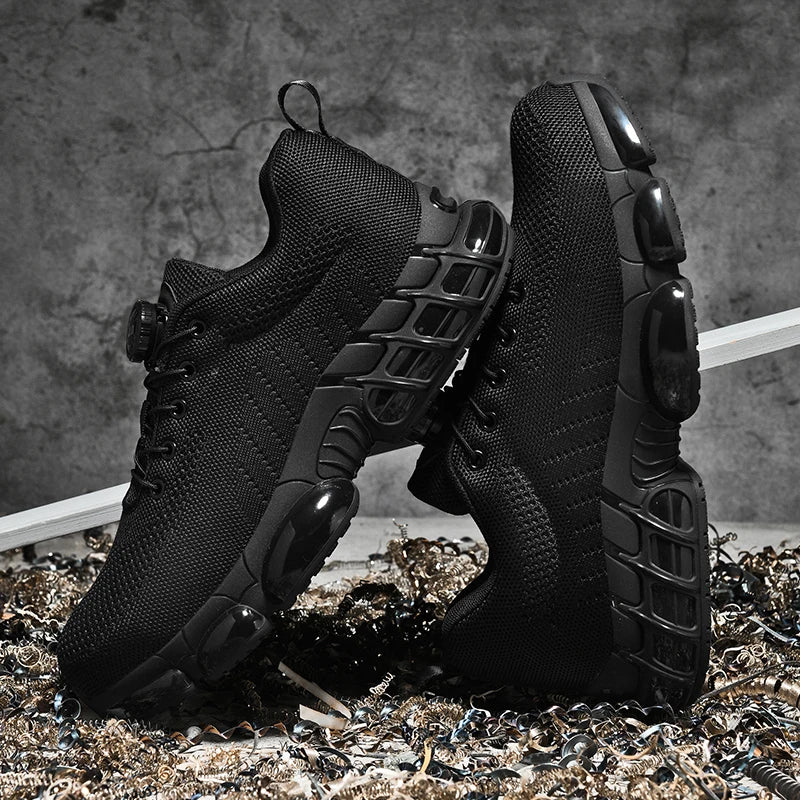 Men's Military Tactical Boots Army Boots Men Side Zipper Military Boots Men Anti-Slip Ankle Boots Work Safety Shoes Hiking Shoe
