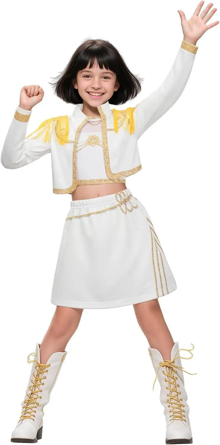 Zoey Rumi Mira Cosplay Costume kpop Women Girls Halloween Carnival Audlt Kids Child Party Role Playing Outfits