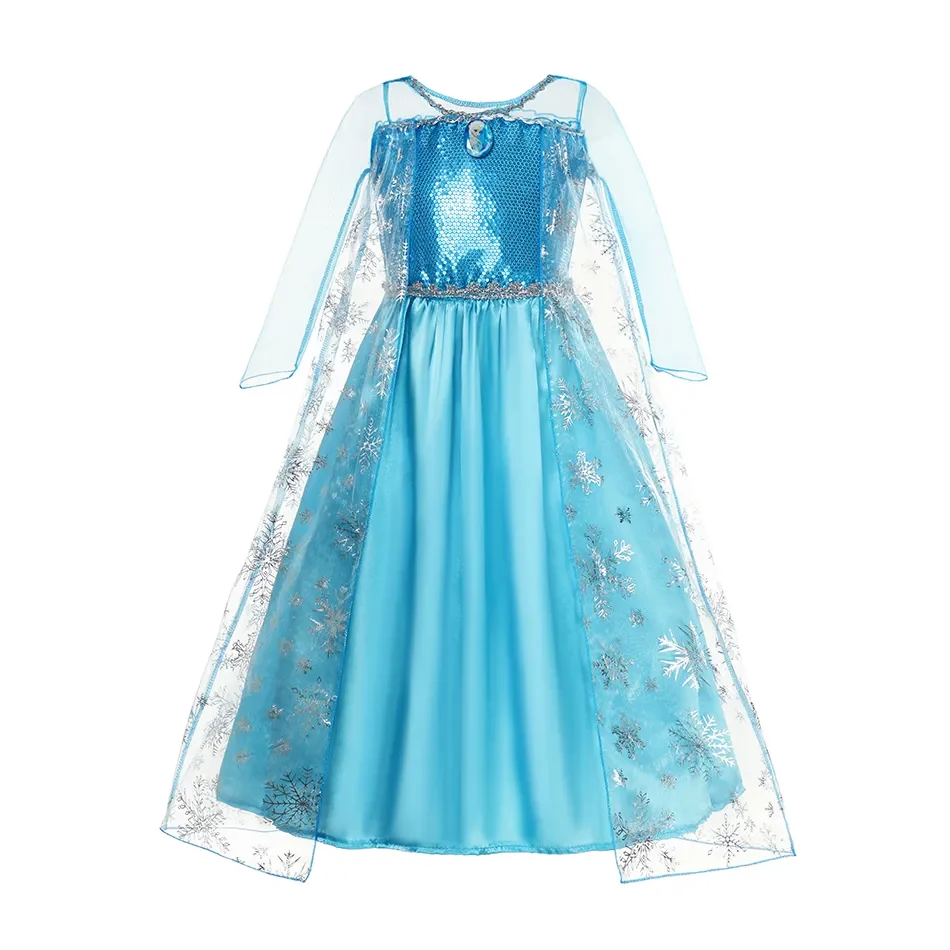 Moana Elsa Princess Dress for Girls Costume Kid Children Cosplay Birthday Carnival Party Outfit Toddler Fancy 2-8Y Birthday Gift