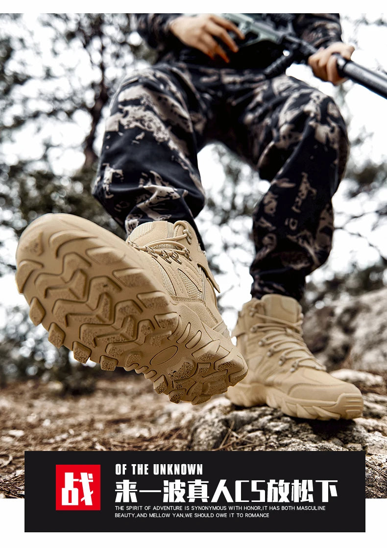 Men's Casual Shoesthick Bottom Lace-up Workwear  Shoes Men for Work Outdoor Men's Shoe High Quality Autumn Winter Hiking Boots