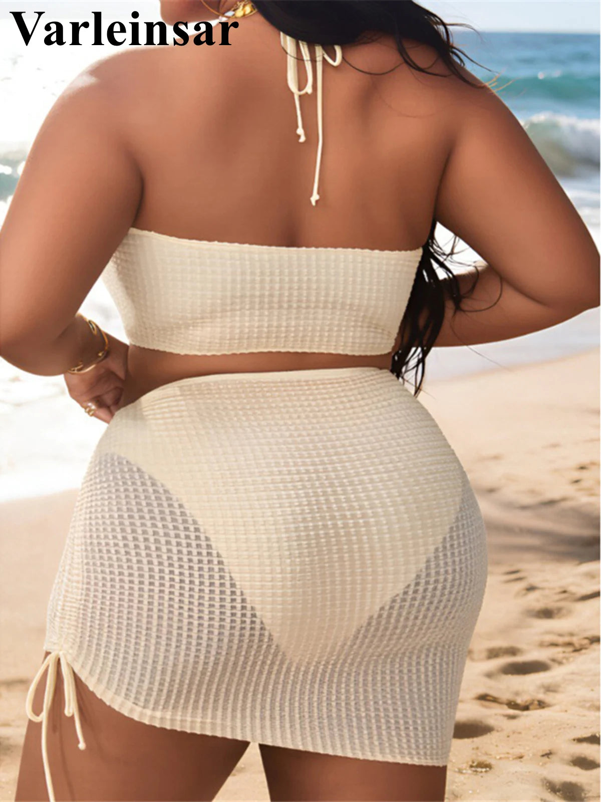 0XL - 4XL 3PCS Bikini Plus Size Swimwear