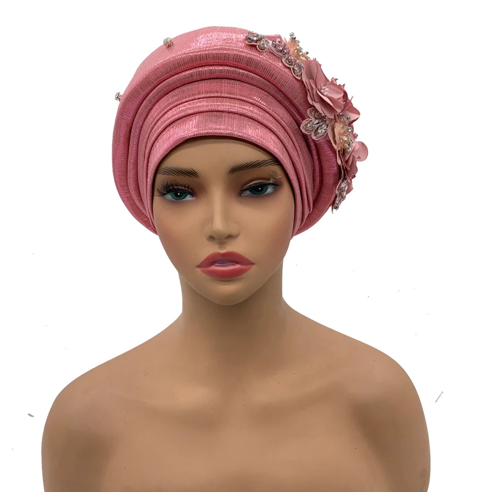Exquisite Bouquet Turban Cap