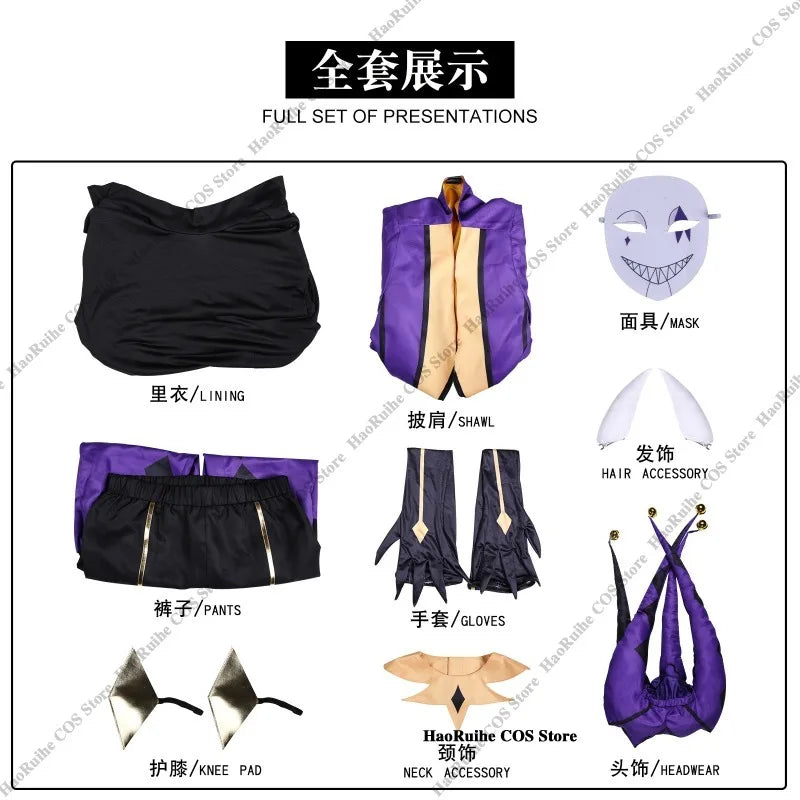 Hot The Freak Circus Pierrot Jester Harlequin