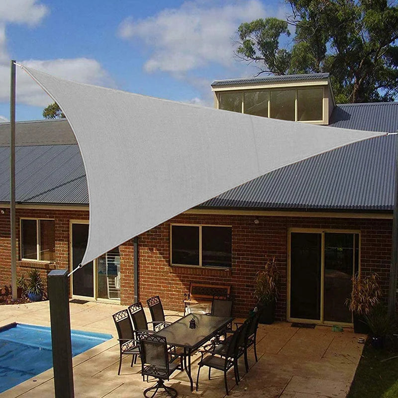 5x5x5/2x2x2M Waterproof Sun Shelter Triangle Sunshade Protection