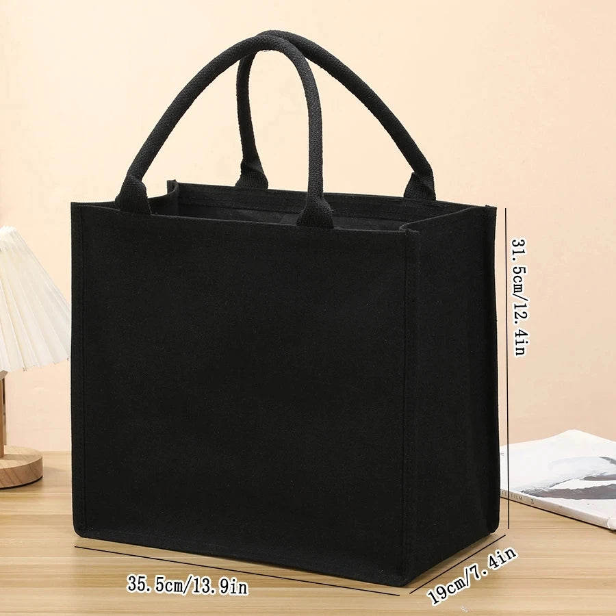 Leisure  handheld canvas tote bag