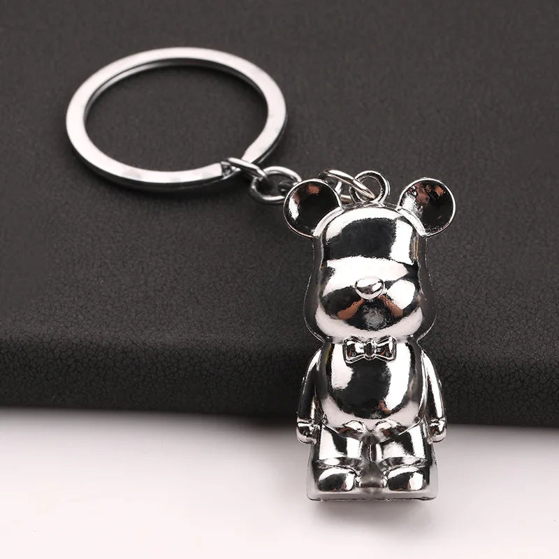 Zinc Alloy Bear Keychains