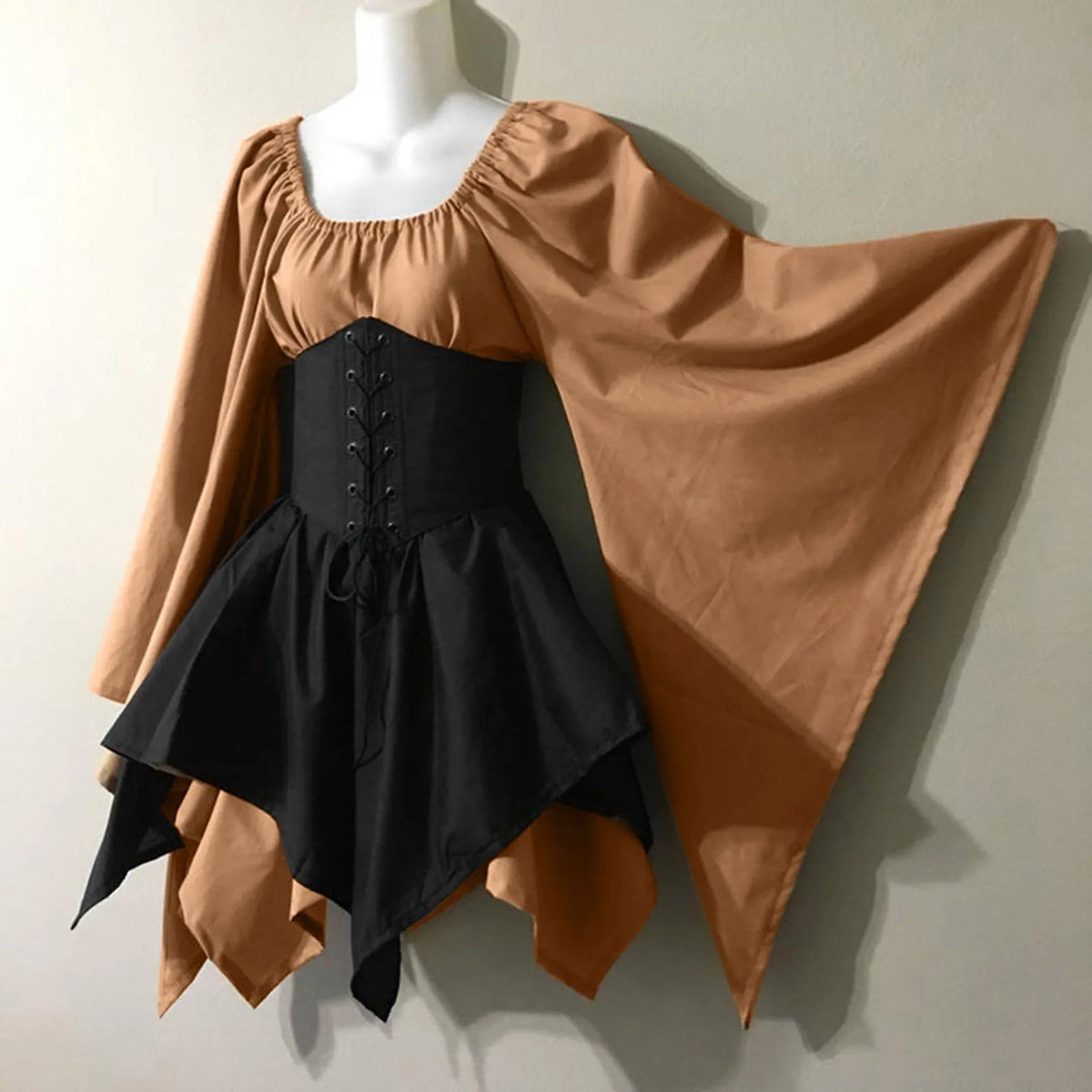 Halloween Cosplay Vintage Fairy Elf Costume Dress