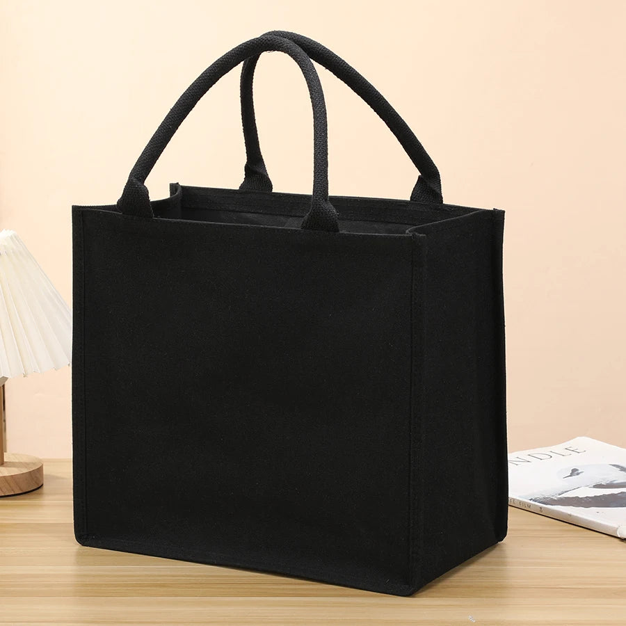 Leisure  handheld canvas tote bag
