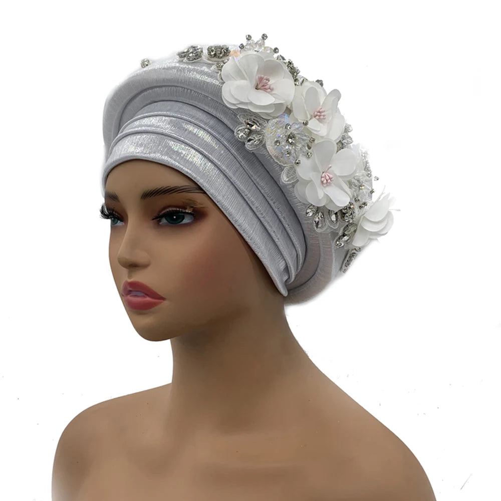Exquisite Bouquet Turban Cap