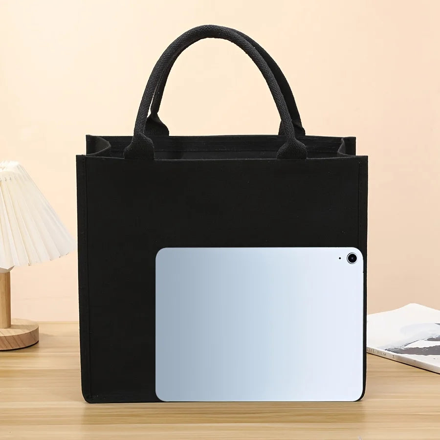 Leisure  handheld canvas tote bag