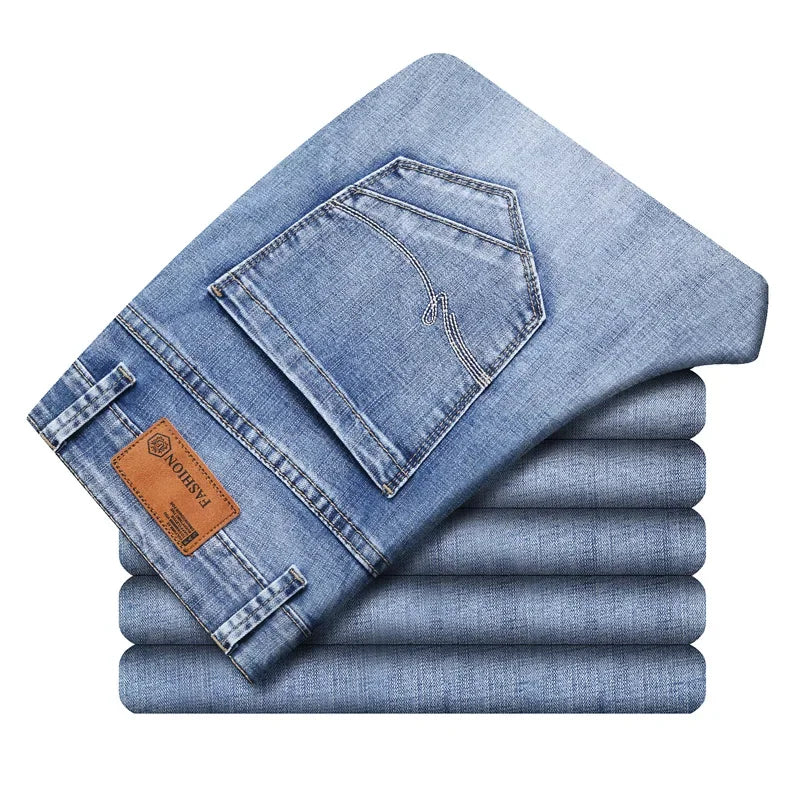 Cotton Stretch Jeans  Thin Denim