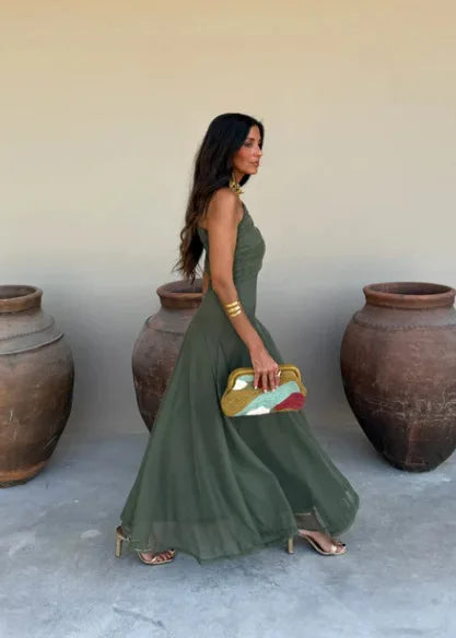 Tube Top Mesh Stitching Dress