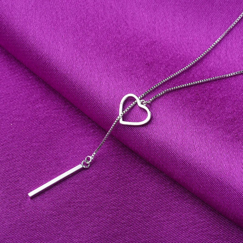 925 Sterling Silver Cross Necklace Star Asymmetric