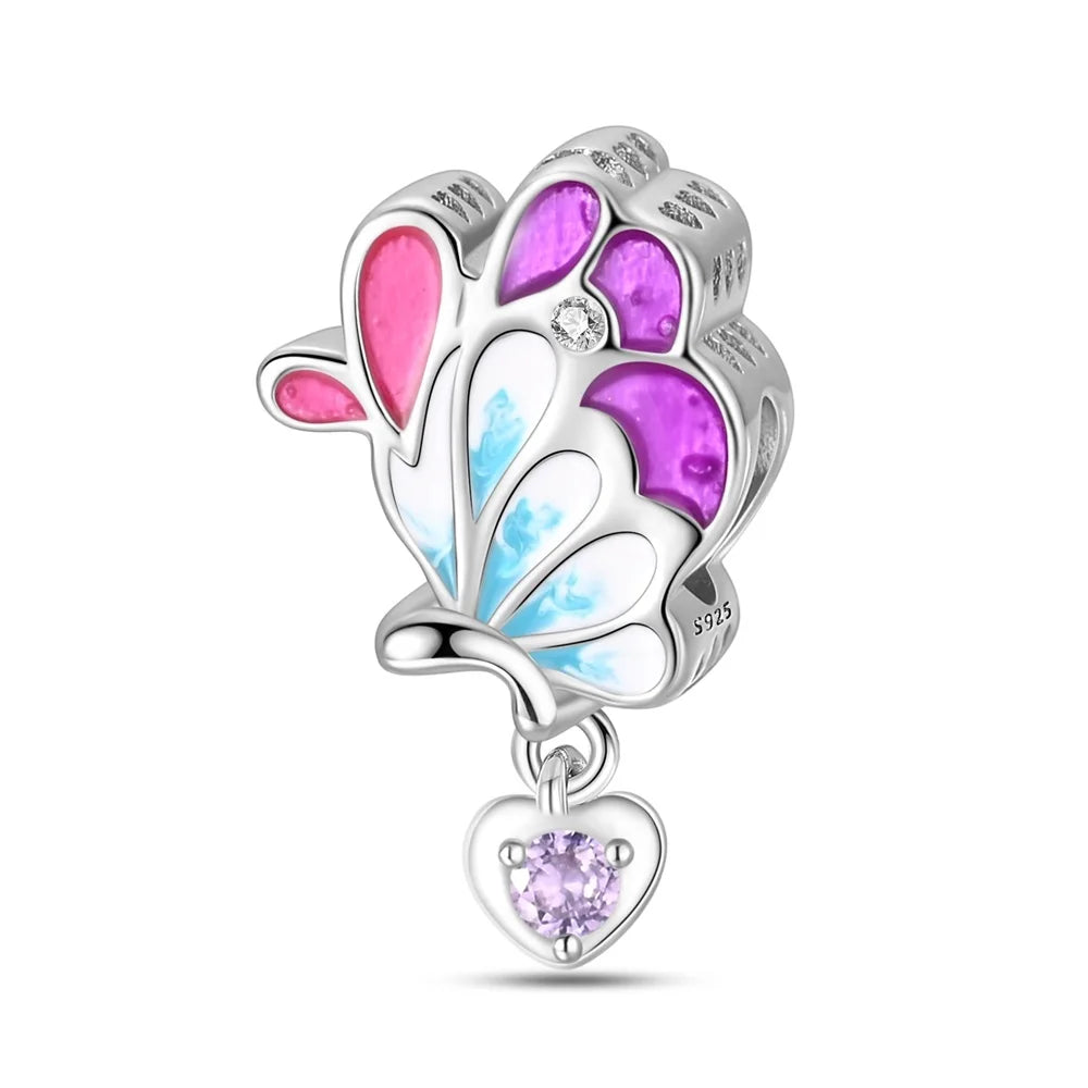 Purple Series 925 Sterling Silver Dreamy Lily Flower