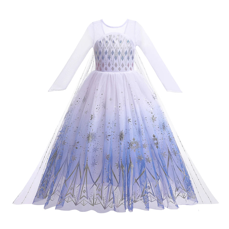 Moana Elsa Princess Dress for Girls Costume Kid Children Cosplay Birthday Carnival Party Outfit Toddler Fancy 2-8Y Birthday Gift