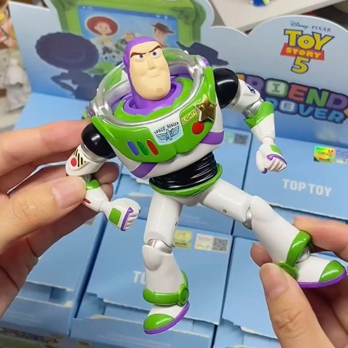 Toptoy Toy Story 5 Forever Friends Blind Box Action Figures Buzz Lightyear Jessie Woody Doll Action Figures Mystery Box Toy Gift