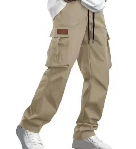 2026Mens Casual Jogger Pants Relaxed Fit Cargo Pants Drawstring Sweatpants Hiking Outdoor Twill Sport Pants