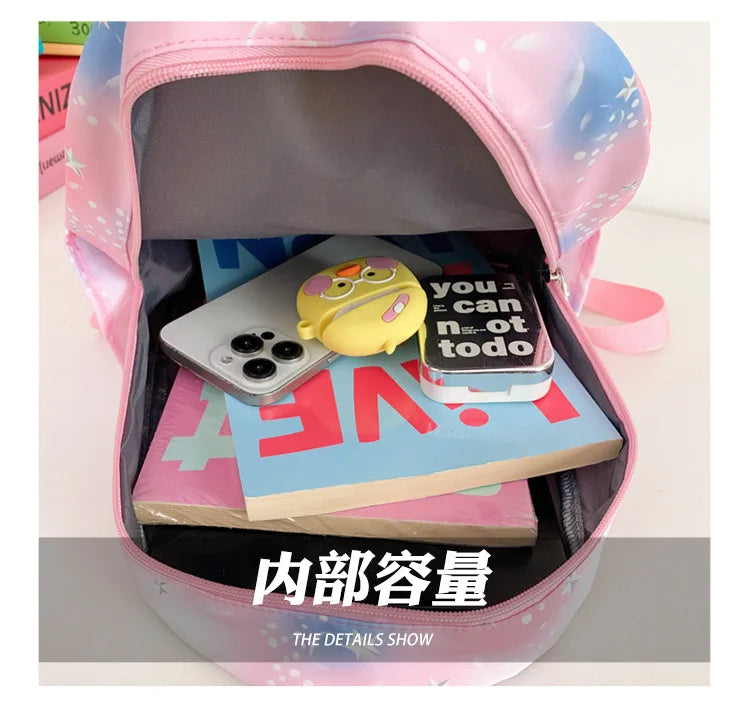 Pink 10-Inch Lightweight Backpack K D H Rumi Mira Zoey HUNTR/X Saja School Bag for Boys And Girls Kindergarten Moch