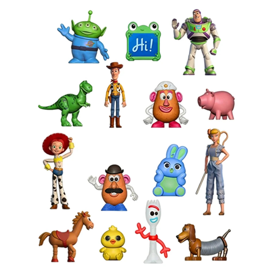 Random 2-24PC Toy Story Style Anime Figure Blind Box Cute Doll Model Statue Collectible Toy Birthday Gift for Children Adult