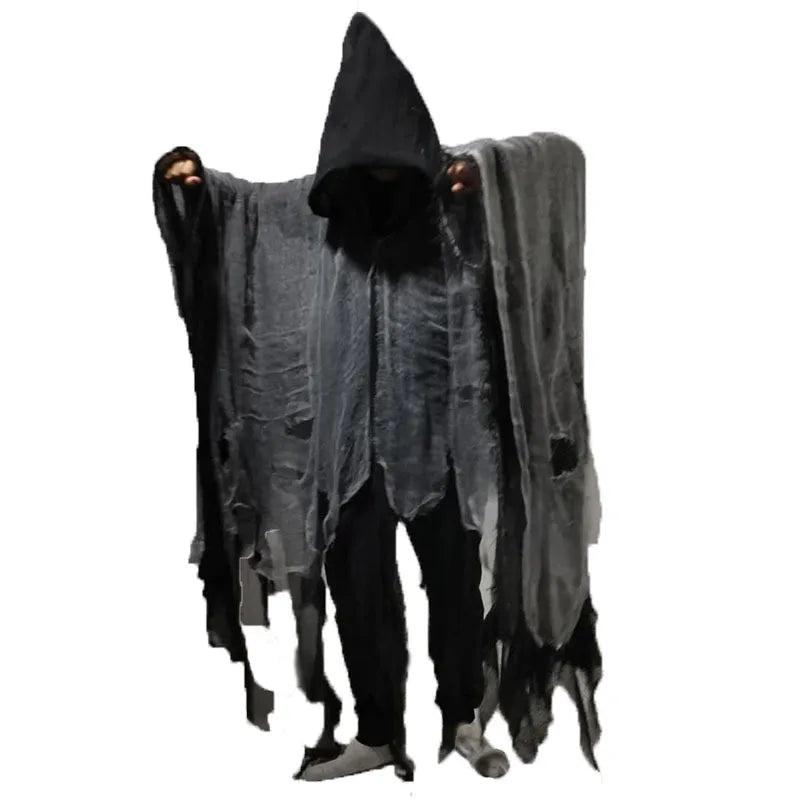 Halloween Hooded Cloak Cape Costume for Adults Witch Vampire