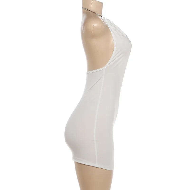Hollow-out Patchwork Bodycon Dress
