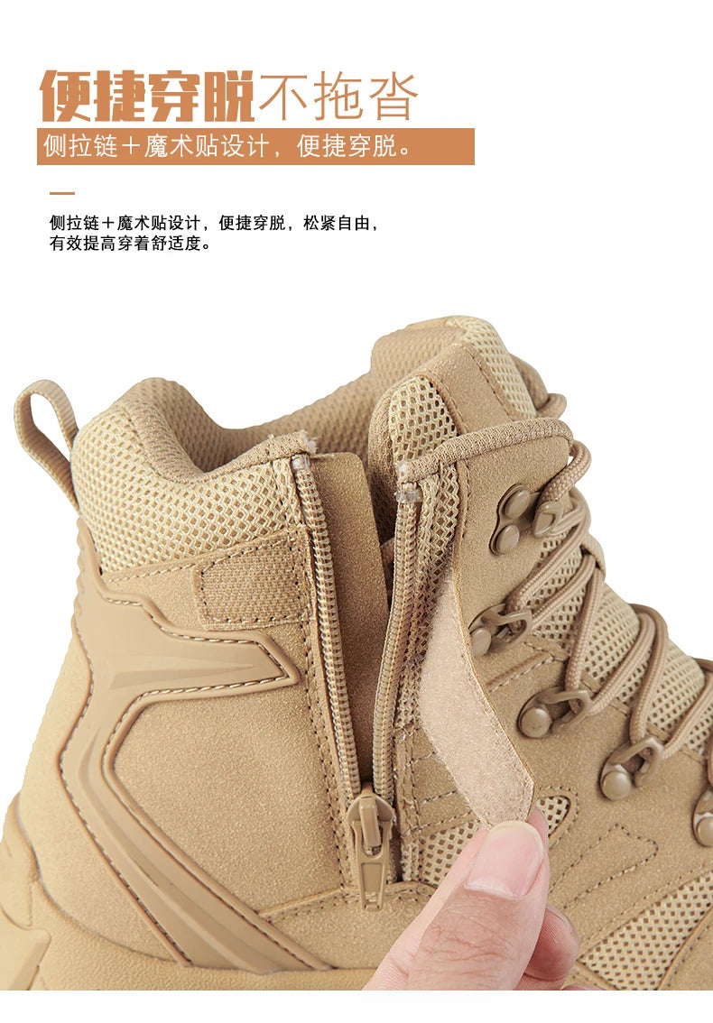 Men's Casual Shoesthick Bottom Lace-up Workwear  Shoes Men for Work Outdoor Men's Shoe High Quality Autumn Winter Hiking Boots