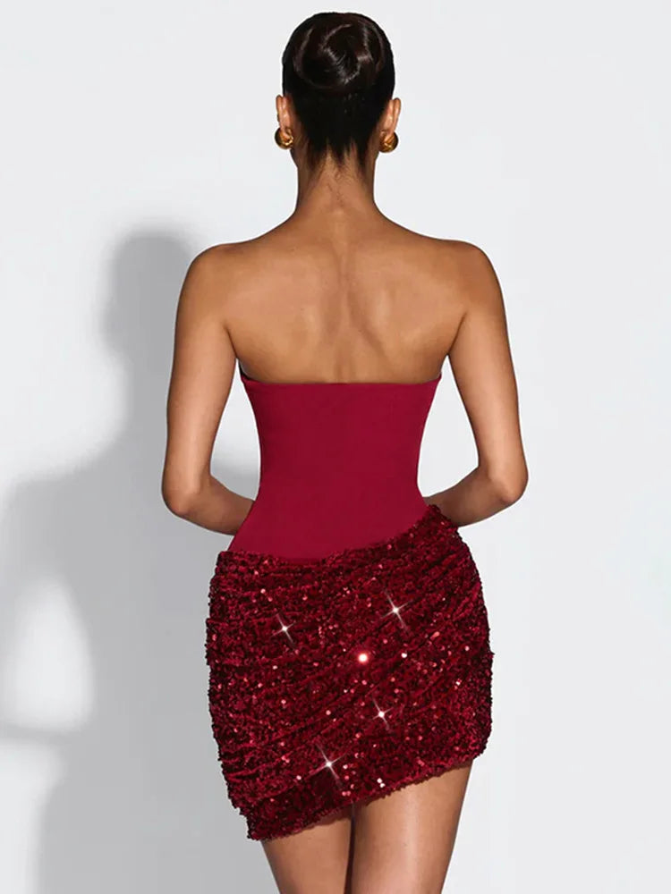 Solid Color Mini Dress