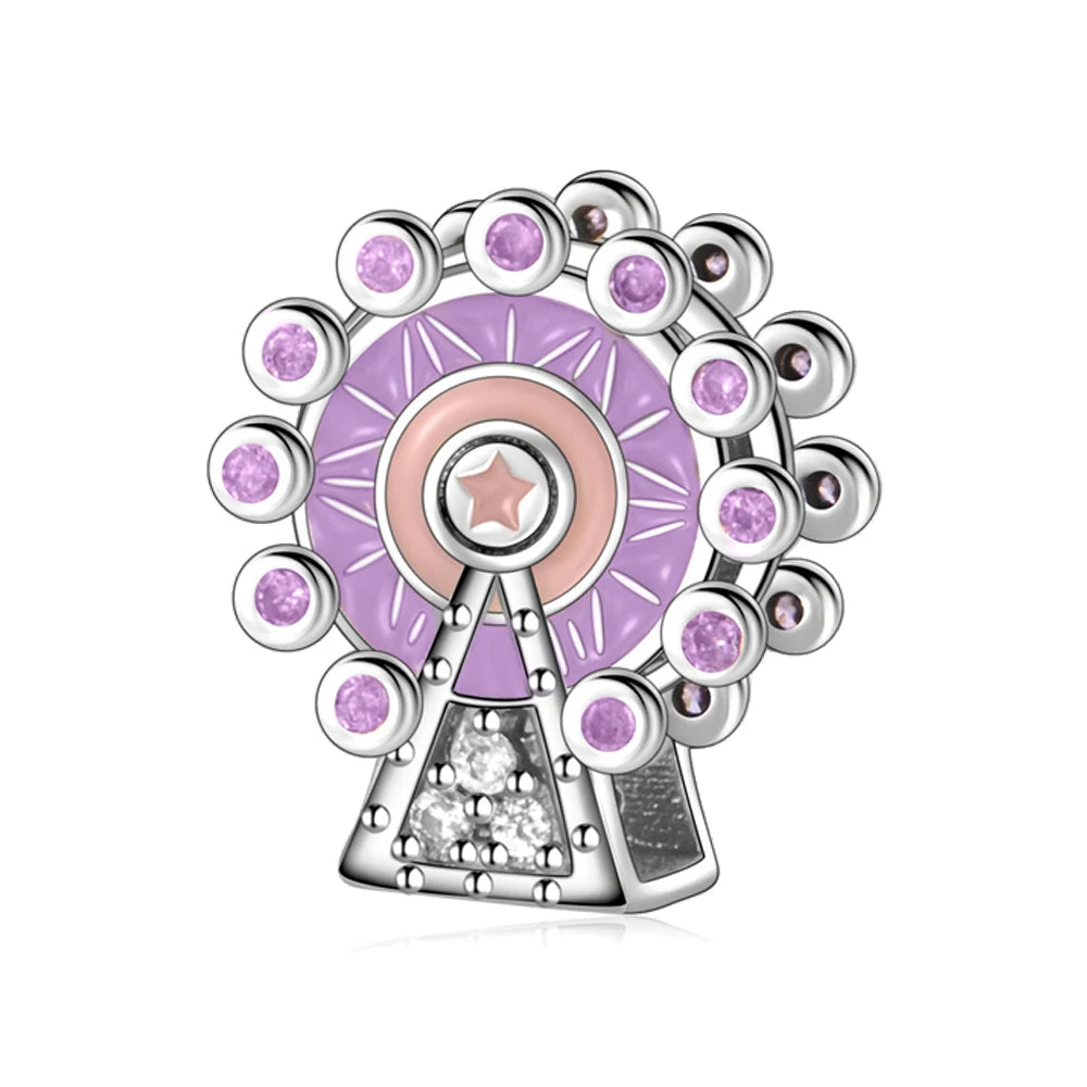 Purple Series 925 Sterling Silver Dreamy Lily Flower