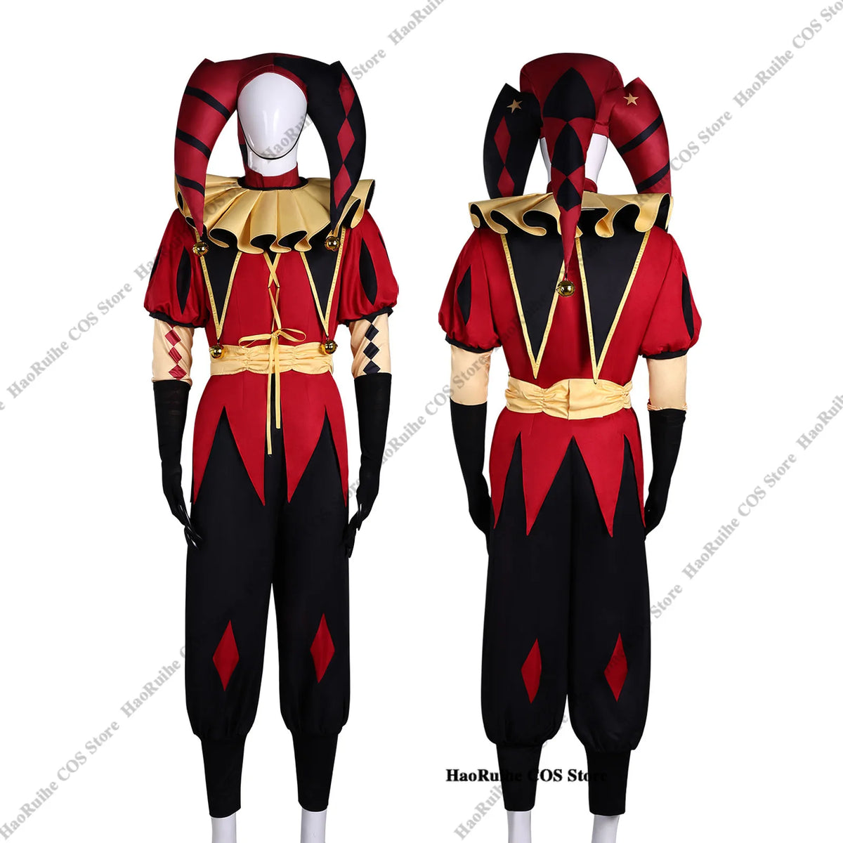 The Freak Circus Pierrot Clown Full Set  Costume