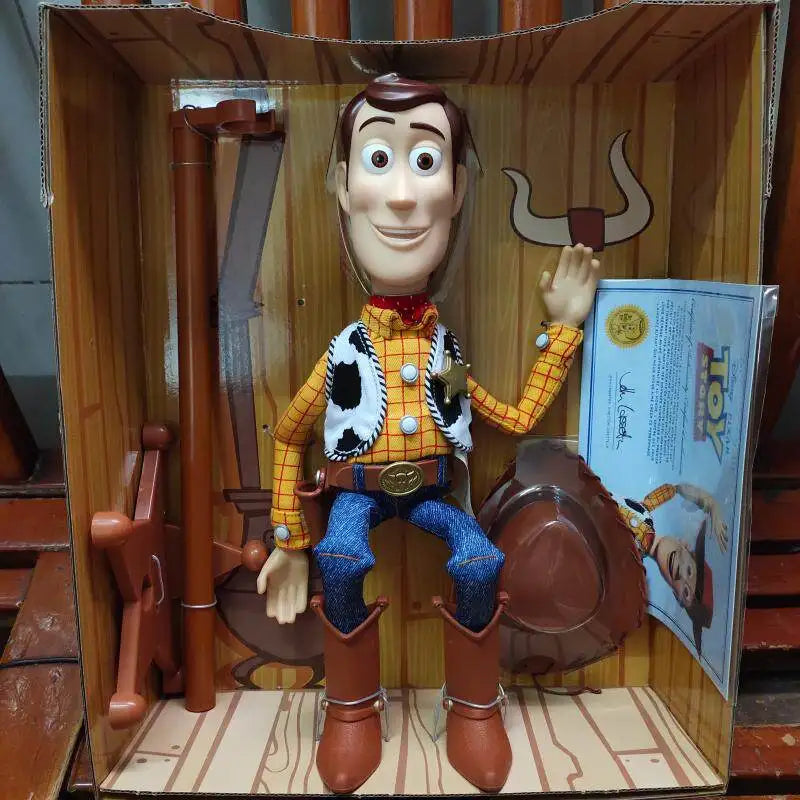 Cartoon Sound-Making Toy Disney Pixar Toy Story Buzz Lightyear Jessie Woody Talking Doll Collected Birthday Gift Toy For Fans