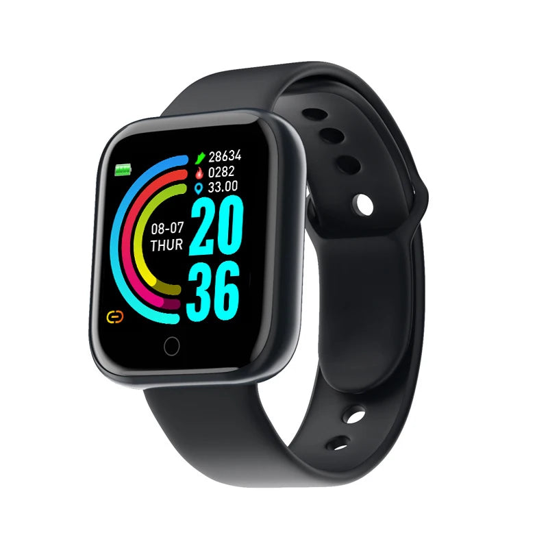 Multifunctional Smart Watch  Bluetooth Connected Phone Music Fitness Sports Bracelet Sleep Monitor Y68 Smartwatch D20