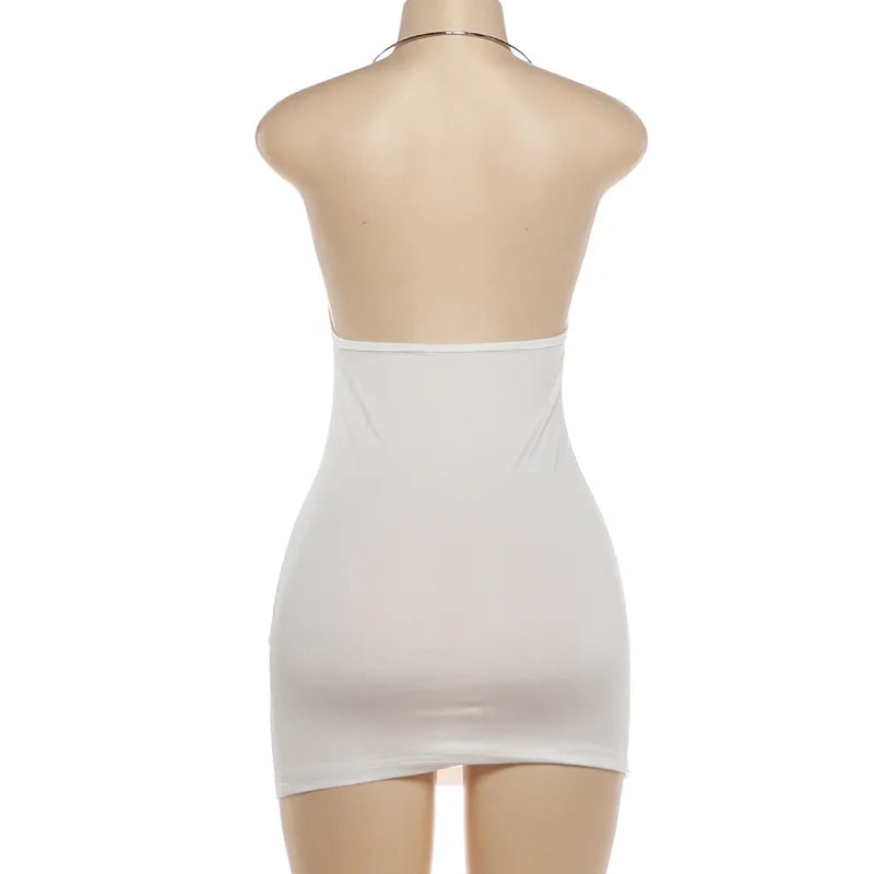 Hollow-out Patchwork Bodycon Dress