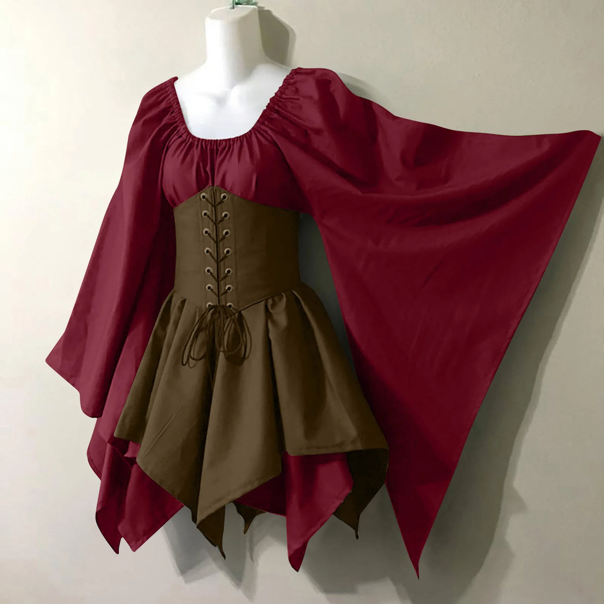 Halloween Cosplay Vintage Fairy Elf Costume Dress