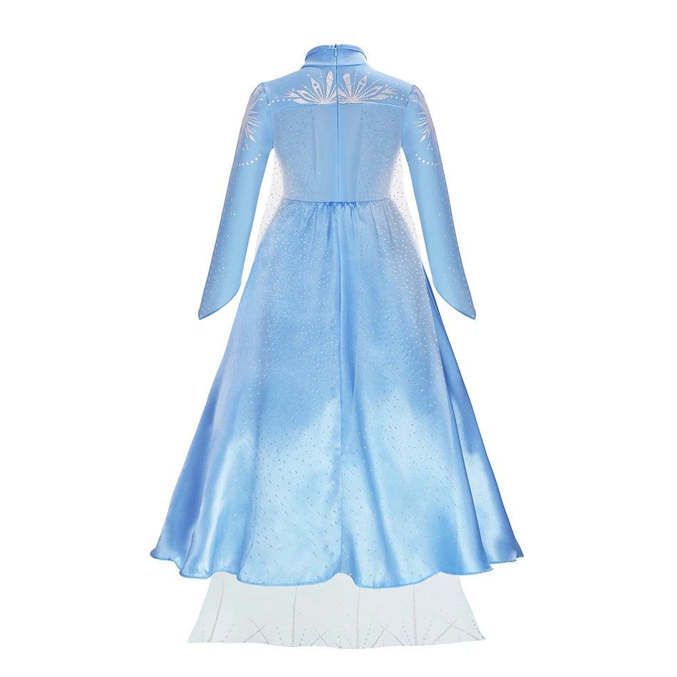 Moana Elsa Princess Dress for Girls Costume Kid Children Cosplay Birthday Carnival Party Outfit Toddler Fancy 2-8Y Birthday Gift
