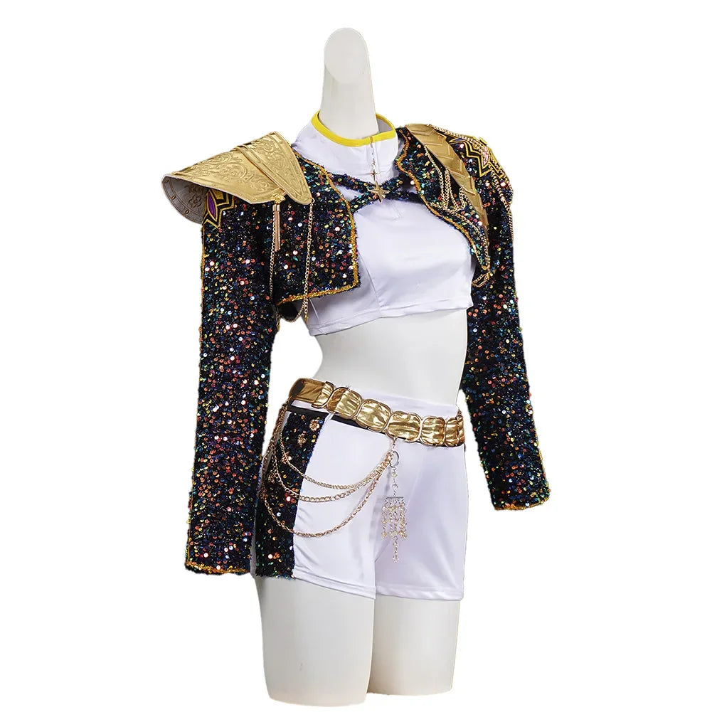 Black Golden Costume Set