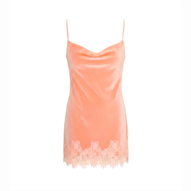 Sequined Loose Sling Short Dress
