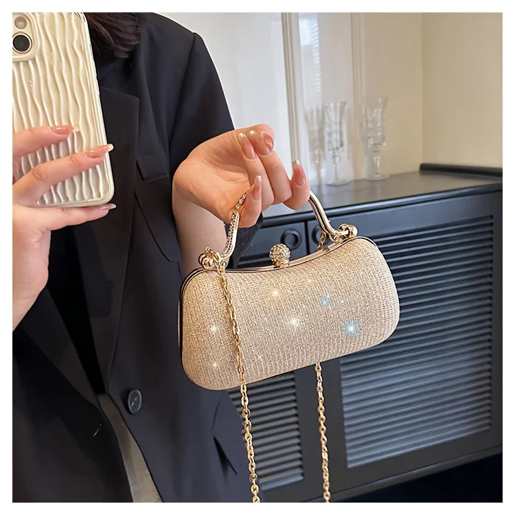 Shiny Mini Evening Bag Rhinestone